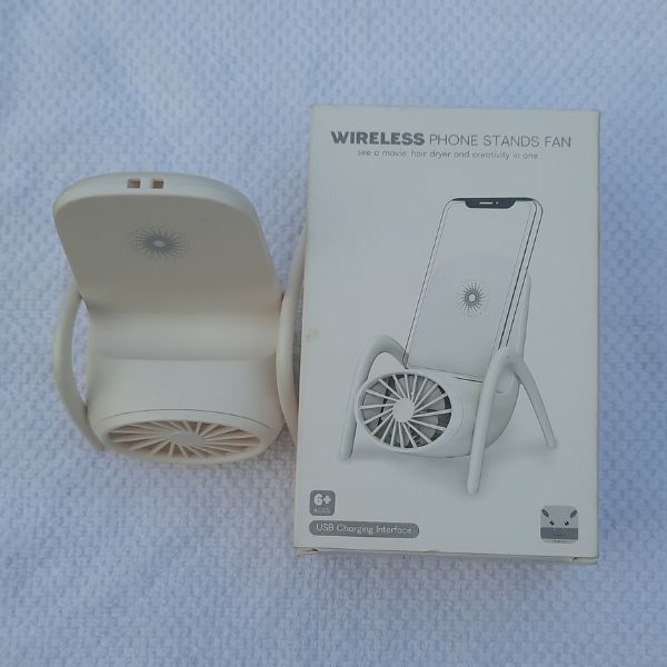 Rechargeable Hand Fan and Mobile Stand - Image 2