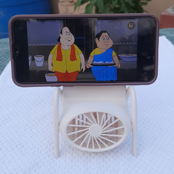 Rechargeable Hand Fan and Mobile Stand - Image 7